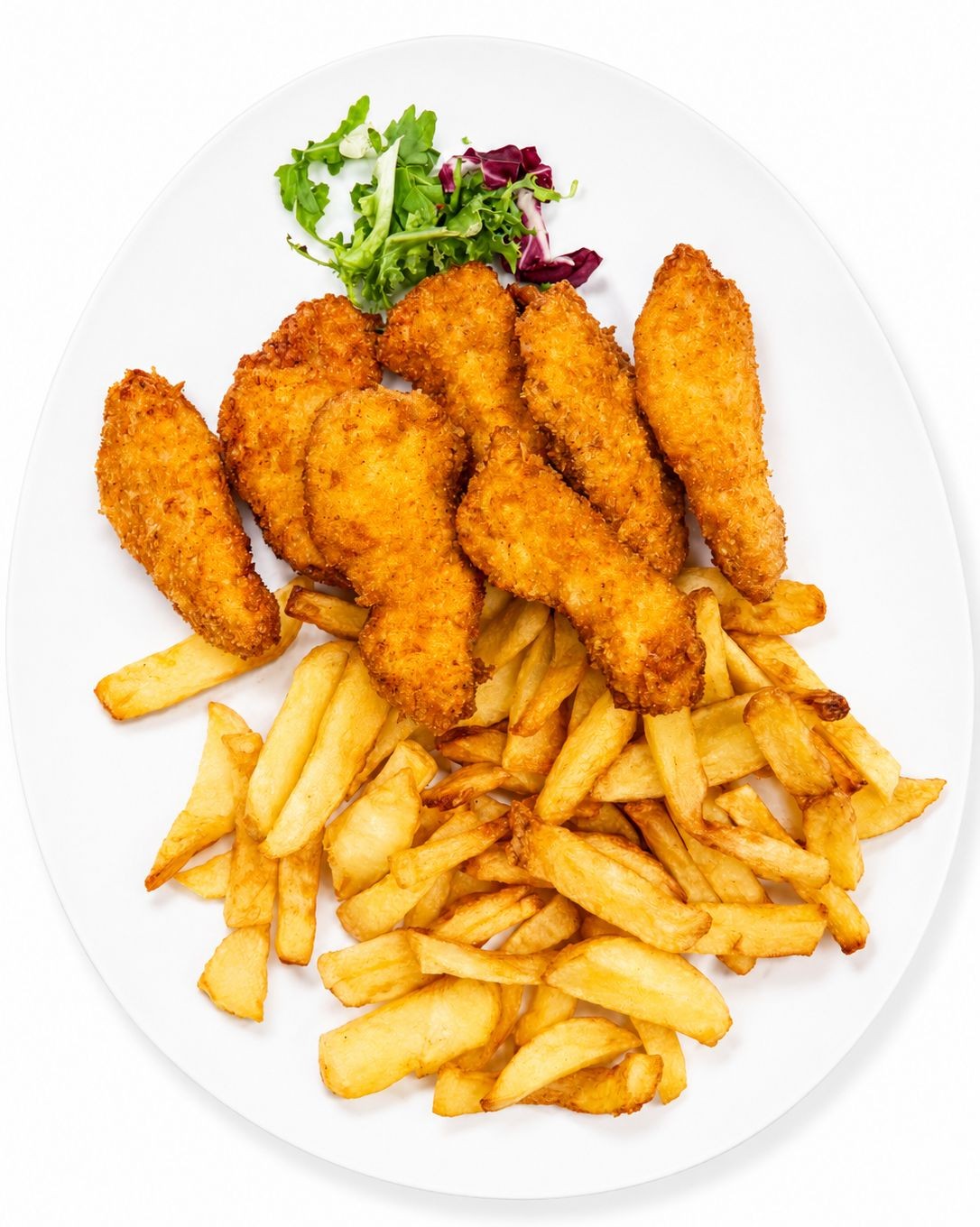 Crispy de pui cu cartofi prajiti 1,3